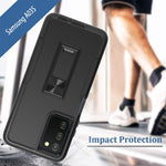 Samsung A03S Galaxy A03S Case A02S Case Mdcn Military Grade Heavy Duty With Hd Screen Protector Magnetic Kickstand Car Mount Protection Armor Phone Case Cover For Samsung Galaxy A03S A02S Black