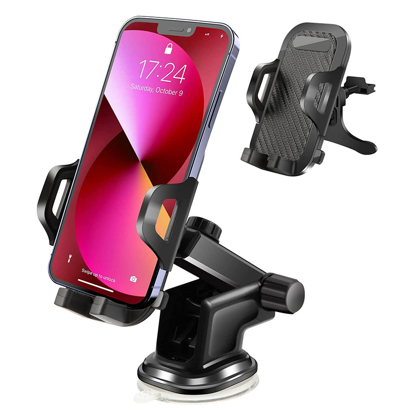 Car Phone Holder Mount Long Arm Dashboard Windshield Vent Car Phone Holder Compatible With Iphone13 12 11 Pro Max Xs X Samsung All Smartphones