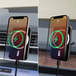 Neentone Magnetic Wireless Charger Iphone 12 Charger 15W Fast Wireless Charging Pad Compatible With Mag Safe Standard 1000Gf Magnetic Attraction Auto Alignment Air Vent Car Mount Holder Charger