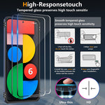 Case For Google Pixel 6 5G Case With 2 Screen Protector Phone Case For Google 6 5G Cases Military Grade Shockproof Heavy Duty Anti Drop Cover Holder Ring Kickstand Case For Google Pixel 6 6 4