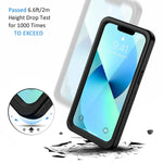 Lanhiem For Iphone 13 Mini Case Ip68 Waterproof Dustproof Shockproof Cases With Built In Screen Protector Full Body Sealed Protective Front And Back Cover For Iphone 13 Mini 5 4 Inch Black