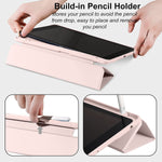 New Compatible With Ipad 9Th 8Th 7Th Generation Case Ipad 10 2 Case With Pencil Holder Trifold Stand Clear Back Shell For Ipad Case 2021 2020 2019 Auto