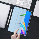New Ipad Pro 11 Inch Case 20213Rd Gen With Pencil Holder Support Ipad 2Nd Pencil Charging Pair Trifold Stand Smart Case With Soft Tpu Back Auto Wake