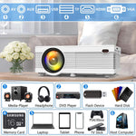 Upgraded Portable Mini Projector 7500Lumens with 100" Full HD 1080P Supported