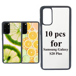 Justry 10 Pcs Sublimation Blanks Phone Case Cover For Samsung Galaxy S20 Plus 2020 Soft Rubber Tpu Slim Anti Fingerprint Non Slip Protective Diy Case