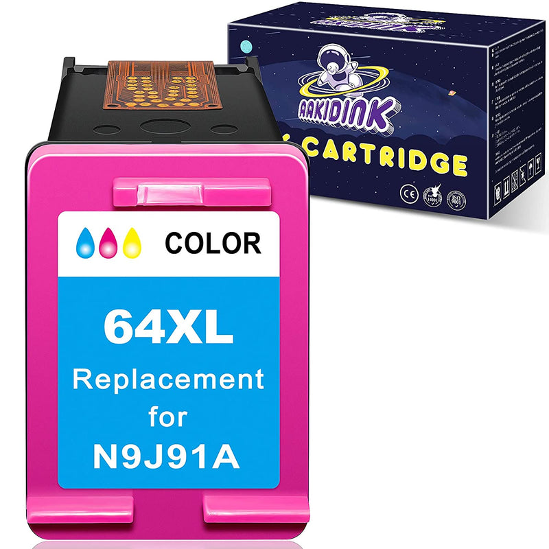 Ink Cartridge Replacement For Hp 64Xl 64 Xl 1 Tri Color Used With Envy Photo 7858 7155 7800 7855 7100 6255 6252 7164 7158 6222 7120 7130 Tango X Smart Home Pr