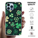 Happy St Patricks Day Design For Iphone 13 Pro Max Case Lucky Ireland Green Shamrock Silicone Slim Drop Proof Protection Cover Compatible With Iphone 13 Pro Max For Women Men Girls Boys Teens