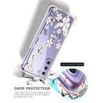 New Floral Clear Case For Galaxy S21 Fe 5G For Women Girls Pretty Phone Co