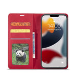 Erea Wallet Case Compatible With Iphone 13 Pro Forwenw Retro Notebook Style Pu Leather Folio Flip Cover Card Holder Protective Phone Skin Case For Iphone 13 Pro Red