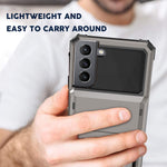 Elegant Choise Galaxy S21 Ultra Case With Camera Lens Protector Wallet Case Card Holderup To 4 Cards With Credit Card Slot Holder Dual Layer Rugged Shockproof Protective Bumper Hard Shell Cover