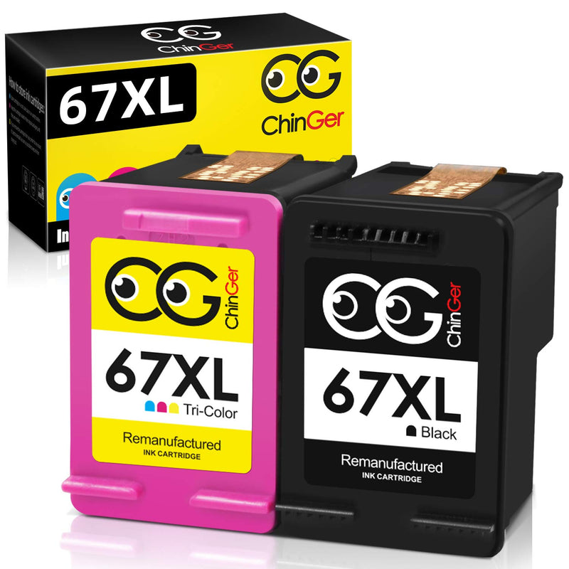 67Xl Ink Cartridge Replacement For Hp 67Xl 67 For Hp Deskjet 2755 2752 Envy 6052 6055 Deskjet Plus 4140 4155 4158 All In One Wireless Printer Black Color Combo