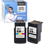 Ink Cartridge Replacement For Canon 260Xl 261Xl 260 Xl 261 Xl Pg 260 Xl Cl 261 Xl Use For Pixma Tr7020 Ts5320 Ts6420 Printer 1 Black 1 Tri Color