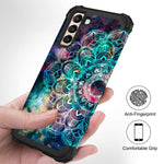 Hocase For Galaxy S21 Plus Case Heavy Duty Shockproof Soft Silicone Rubber Bumper Hard Plastic Hybrid Protective Case For Samsung Galaxy S21 Plus 5G 6 7 Inch Display 2021 Mandala In Galaxy