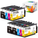 711Xl Ink Cartridges Replacement For Hp 711 711Xl Work For Hp Designjet T120 T520 24 In T520 36 In Printers3 Black 2 Cyan 2 Magenta 2 Yellow 9 Pack