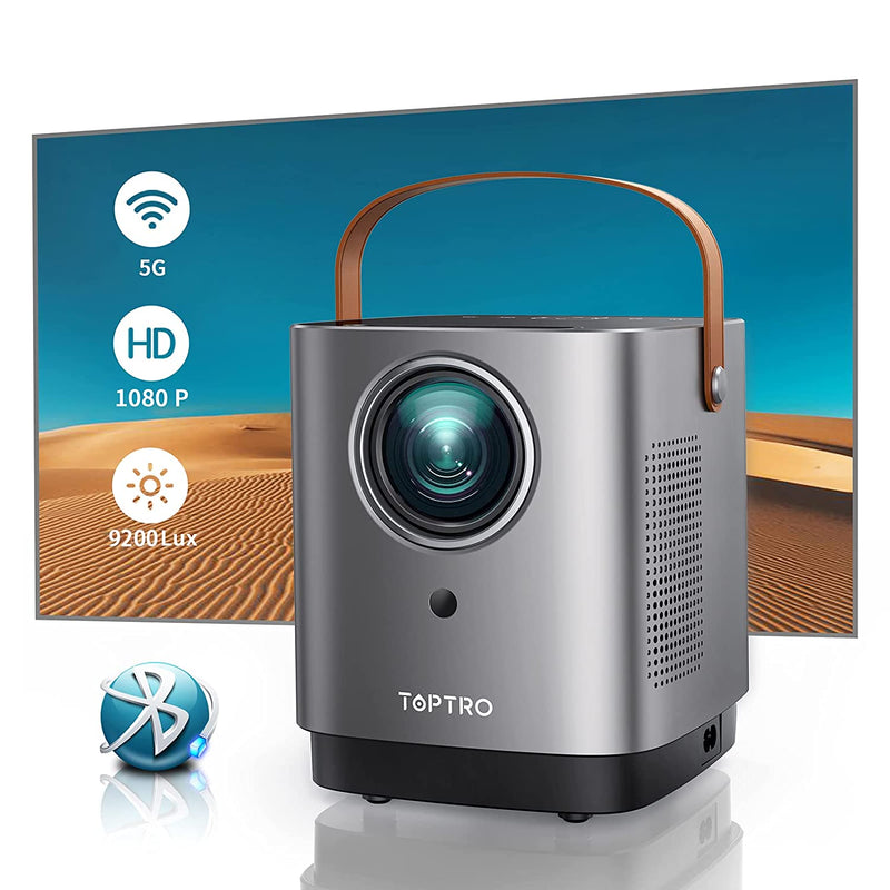 5G WiFi And Bluetooth TR23 Outdoor Mini Projector 9200 Lumen And 1080P Supported
