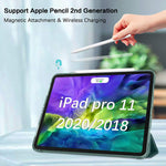 New Ipad Pro 11 Inch Case 2020 2018 Slim Folding Stand Smart Auto Wake Sleep Protective Cases Cover With Translucent Frosted Back For Ipad Pro 11 2Nd G