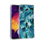 Leychan For Samsung Galaxy A10E Case Slim Flexible Tpu For Girls Women Airbag Bumper Shock Absorption Rubber Soft Silicone Case Cover Fit For Samsung Galaxy A10E Marble Blue Green