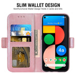New For Google Pixel 4A 5G 6 2 Wallet Case And Tempered Glass