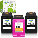 Ink Cartridge Replacement For Hp 63 Xl 63Xl 2 Black 1 Color Fit With Envy 4520 4516 Officejet 5252 5255 4655 4652 5258 4650 3830 Deskjet 3637 3630 1111 1112