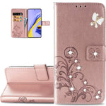 Lemaxelers Galaxy Z Fold 2 5G Case Bling Diamond Clover Wallet Case With Card Slots Magnetic Flip Stand Premium Pu Leather Shockproof Cover For Samsung Galaxy Z Fold 2 5G Diamond Clover Rose Gold Sd