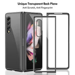 Fasser Compatible With Samsung Galaxy Z Fold 3 Case 5G 2021 Ultra Thin Hard Pc Shookproof Folding Screen With Stylish Electroplate Coating Cover Caseblack