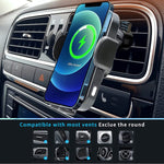Wireless Car Charger Mount Max 15W Qi Fast Charging Auto Clamping Car Charger Phone Mount Windshield Dashboard Air Vent Phone Holder For Iphone 12 11 Pro Max Xs Samsung Galaxy S20 Ultra S10 S9 Etc