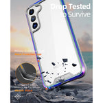 Caseborne R Series Compatible With Samsung Galaxy S22 5G Case Aluminum Frame 12 Ft Drop Tested Iridescent