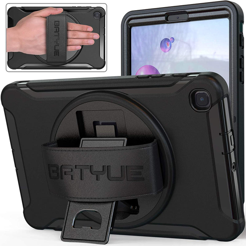 New Case For Samsung Galaxy Tab A 8 4 2020 Sm T307 With 360 Rotating Stand Leather Hand Strap Heavy Duty Shock Proof Rugged Hybrid 3 Layers Armor D