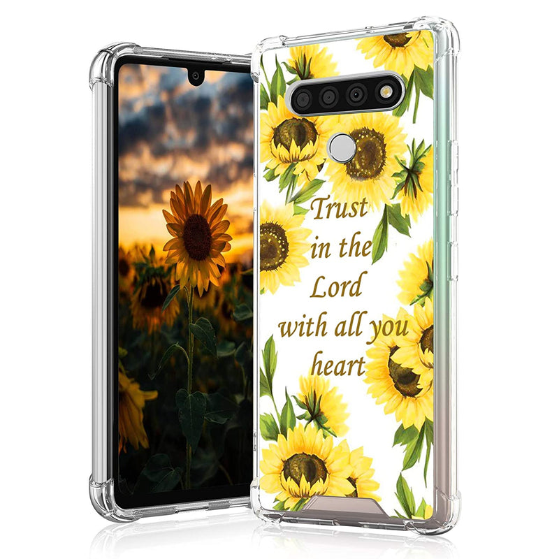 New Lg Stylo 6 Case 2020 6 8 Inch Clear Holy Bible Sunflower Design 4 Ai