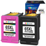 Ink Cartridge Replacement For Hp 65Xl 65 Xl Use With Deskjet 3755 3752 2655 2652 3758 3722 3721 Envy 5055 5052 5058 5012 Amp 100 120 125 130 Printer Tray1 Blac