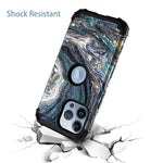 Casewind Designed For Iphone 13 Pro Max Case 13 Pro Max Case Marble 3 In 1 Heavy Duty Hard Pc Soft Silicone Bumper Shockproof Anti Scratch Full Protective Women Men Cover For Iphone 13 Pro Max 6 7