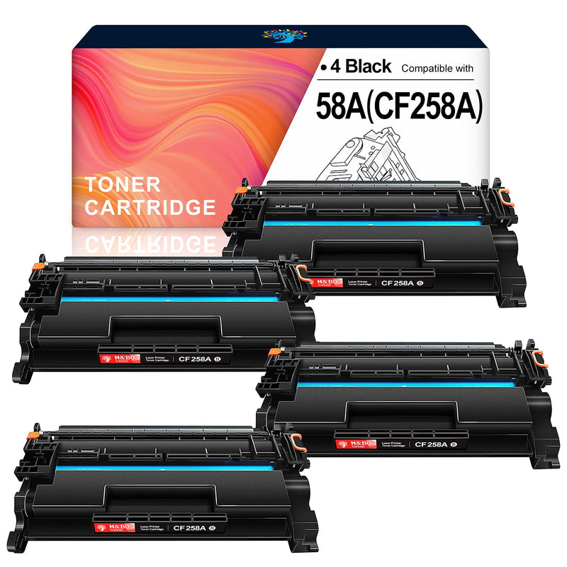 Compatible Toner Cartridge Replacement For Hp 58A Cf258A 58X Cf258X For Laserjet Pro M404Dn M404N M404Dw Mfp M428Fdw M428Dw M428Fdn M404 M428 Printer4 Black
