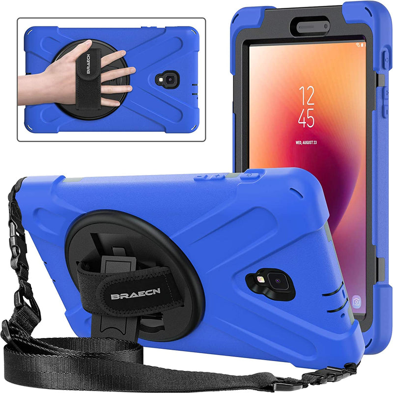 Galaxy Tab A 8 0 2017 Case Three Layer Heavy Duty Soft Silicone Hard Bumper Case Shockproof Scratch Resistant Full Body Protective Case For Tab A 8 0 T380 T385 2017 Release Caseblue