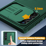 For Samsung Galaxy S22 Ultra Case With Camera Cover Hard Pc Case For S22 Ultra With Lens Protector Slim Carbon Fiber Shocproof Cover For Samsung Galaxy S22 Ultra 5G 6 8 Green