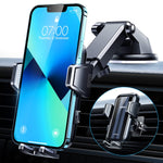 Vanmass Car Phone Holder Mount Big Phone Never Drop Phone Holder For Car Heatproof Suction Cup Hands Free Windshield Air Vent Dashboard Phone Holder Stand Compatible With All Iphone Samsung Black