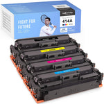 No Chip Compatible Toner Cartridge Replacement For Hp 414A 414 A W2020A Use With Color Laserjet Pro Mfp M454Dw M479Fdn M479Fdw M454Dn M479Dw Black Cyan Magenta