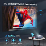 5G WiFi Bluetooth Portable Projector 9500L 1080P And 4K Supported Screen Home Theater