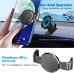 Metal Phone Clamp For Magnetic Car Mount Nicwea Phone Clip For All Magnet Car Holders Clamp And Remove At Anytime Ultra Durable Compatible With Iphone Samsung Lg Sony Htc And Case Black