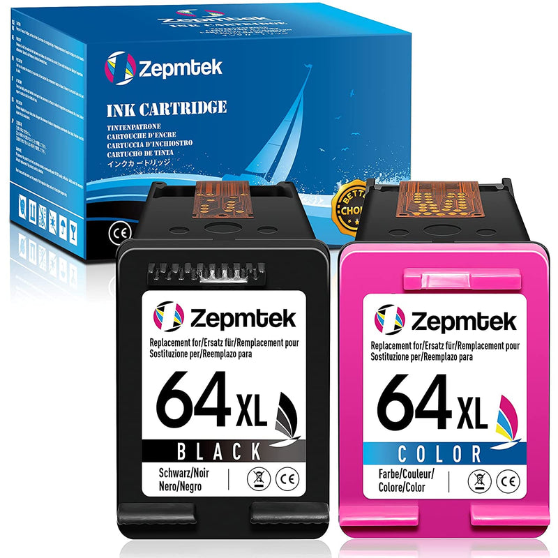 Ink Cartridge Replacement For Hp 64Xl 64 Xl Used With Envy Photo 7800 7858 7155 7855 6255 7100 5542 6252 7158 7130 7164 6222 7134 Tango Smart Home Printer 1 Bl