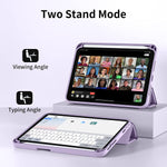 New Compatible With Ipad Mini 6 Case 2021 With Pencil Holder Slim Stand Cover For Ipad Mini 6Th Generation 8 3 Inch Auto Sleep Wake Purple