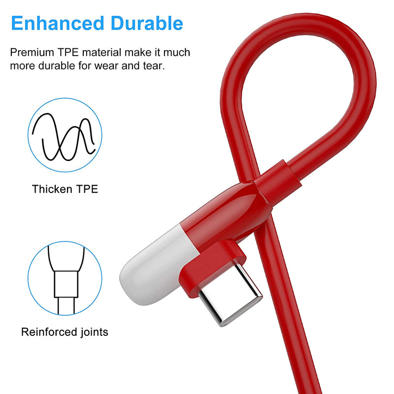OnePlus Warp Charger 65W USB C to USB C Cable Right Angle Cord