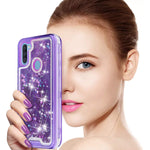 New For Samsung Galaxy A11 Case Transparent Liquid Glitter Sn