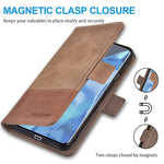 Kezihome Oneplus 9 Pro Case Oneplus 9 Pro Wallet Case Rfid Blocking Genuine Leather Wallet Flip Folio Case Cover With Card Slot Stand Holder Magnetic Closure For Oneplus 9 Pro 2021 Gray Brown