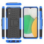 New For Galaxy A03 Core Case With Kickstand Dual Layer Shock Absorption Co