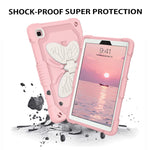 New Samsung Galaxy Tab A7 Lite 8 7 Case 3D Butterfly Wings Kickstand Heavy Duty Shockproof Cute Full Protective Tablet Cover For Galaxy Tab A7 Lite 8 7 2