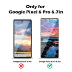 Designed For Google Pixel 6 Pro Screen Protector Support Fingerprint Easy Install Tempered Glass Camera Lens Protector Anti Scratch 9H Hardness Hd Clear Bubble Free 2 Pack Not For Pixel 6