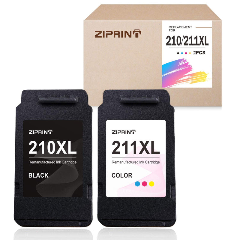 Ink Cartridge Replacement For Canon 210Xl 211Xl Pg 210 Xl Cl 211 Xl For Canon Mx410 Mx340 Mx330 Ip2702 Mp280 Mp250 Mp495 Mp240 Ip2700 Pixma Mx350 Printer 1 Bla