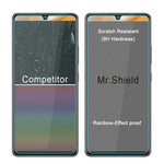 3 Pack Mr Shield Designed For Samsung Galaxy A42 5G Tempered Glass Japan Glass With 9H Hardness Screen Protector With Lifetime Replacement