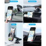 Gulbunda Car Phone Holder Mount Thick Case Big Phone Friendly Easy One Touch Dashboard Air Vent Phone Mount For Car Car Cell Phone Mount Compatible For Samsung Iphone 13 12 11 Pro Max Se