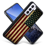Lsl Compatible With Samsung Galaxy S22 Case Old American Flag For Men Boys Soft Black Tpu Hard Shockproof Anti Scratch Case Cover For Samsung S22 5G 2022
